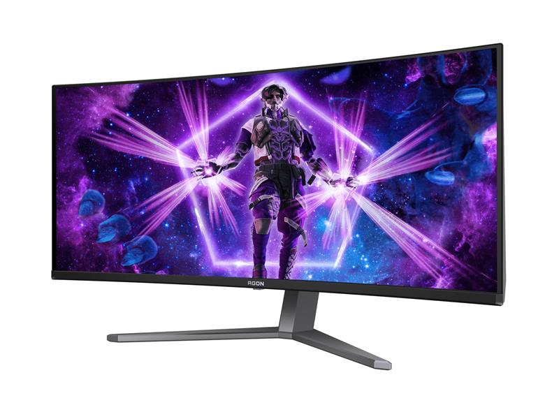 AOC AGON PRO AG346UCD computer monitor 86,4 cm (34"") 3440 x 1440 Pixels Wide Quad HD QDOLED Zwart, Grijs