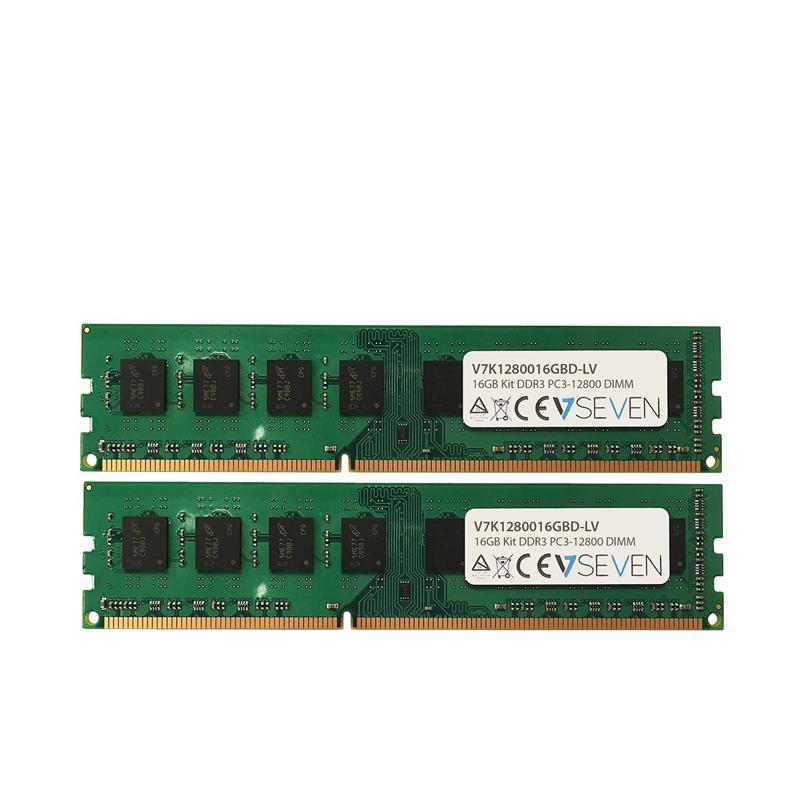V7 V7K1280016GBD-LV geheugenmodule 16 GB 2 x 8 GB DDR3 1600 MHz