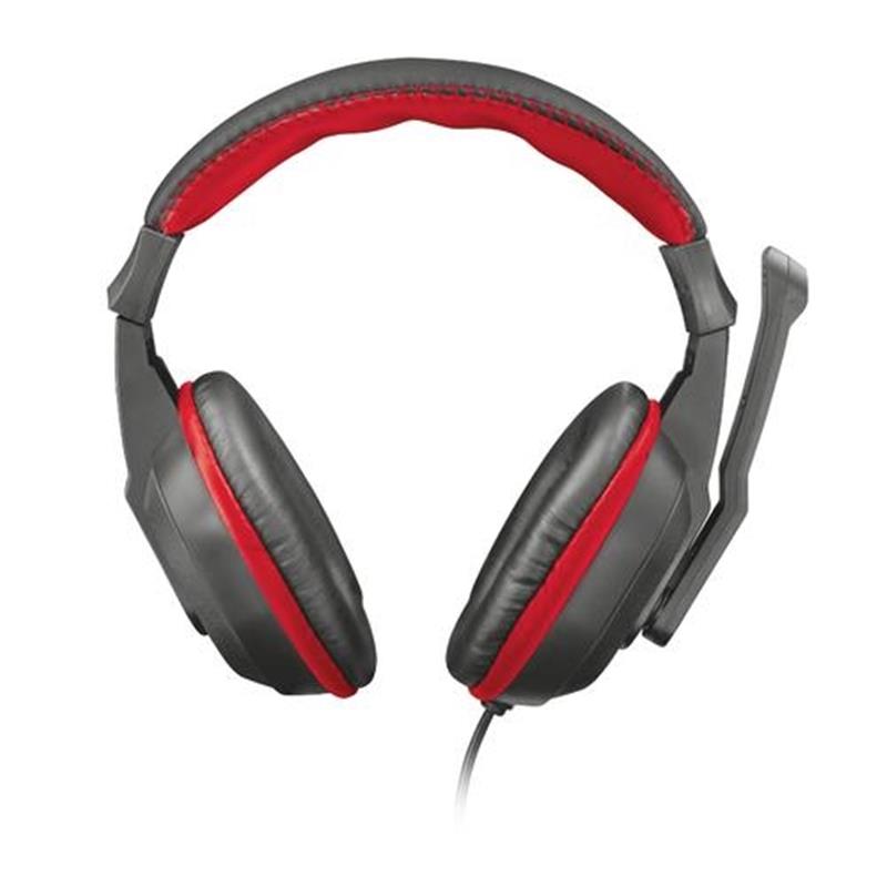 Trust 21953 hoofdtelefoon/headset Bedraad Hoofdband Gamen Zwart, Rood