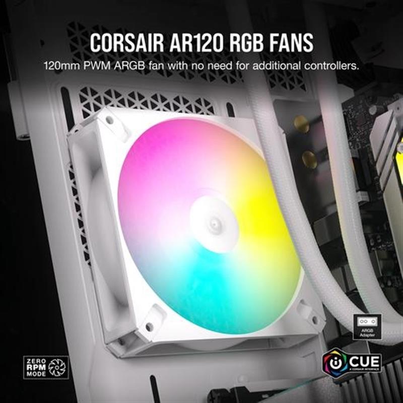 AR120 White iCUE RGB Fan ARGB-comp 3Pack