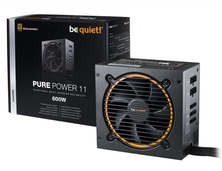be quiet! Pure Power 11 600W CM power supply unit 20+4 pin ATX ATX Zwart