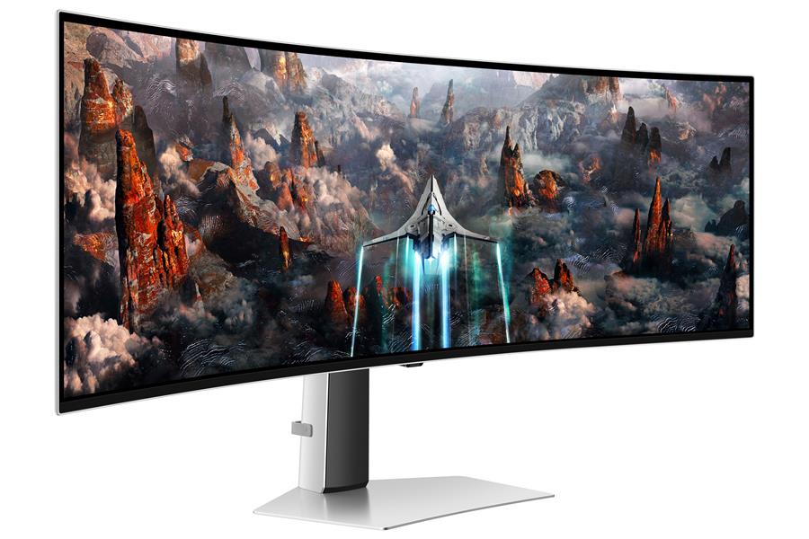 Samsung Odyssey LS49CG934SUXEN computer monitor 124,5 cm (49"") 5120 x 1440 Pixels DQHD OLED Zilver