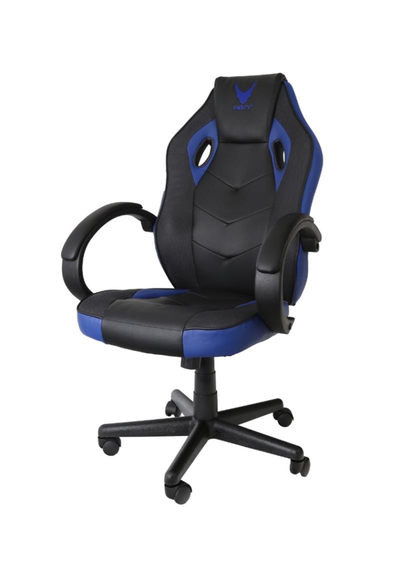 Varr Indianapolis PC-gamestoel Gestoffeerde gevoerde zitting Zwart, Blauw