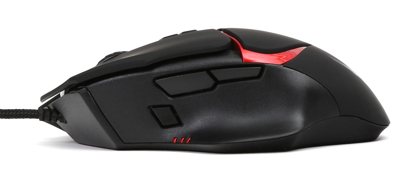 Varr Gaming mouse rechtshandig 1 7m braided USB kabel 1200-1600-2000-3200 dpi instelbaar 138gram