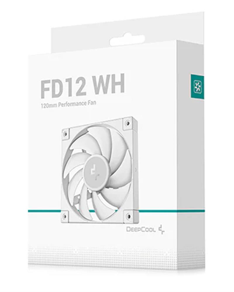 DeepCool R-FD12-WHNPN1-G koelsysteem voor computers Computer behuizing Ventilator 12 cm Wit 1 stuk(s)