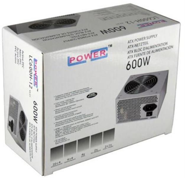 LC-Power LC600H-12 power supply unit 600 W 20+4 pin ATX ATX Zwart