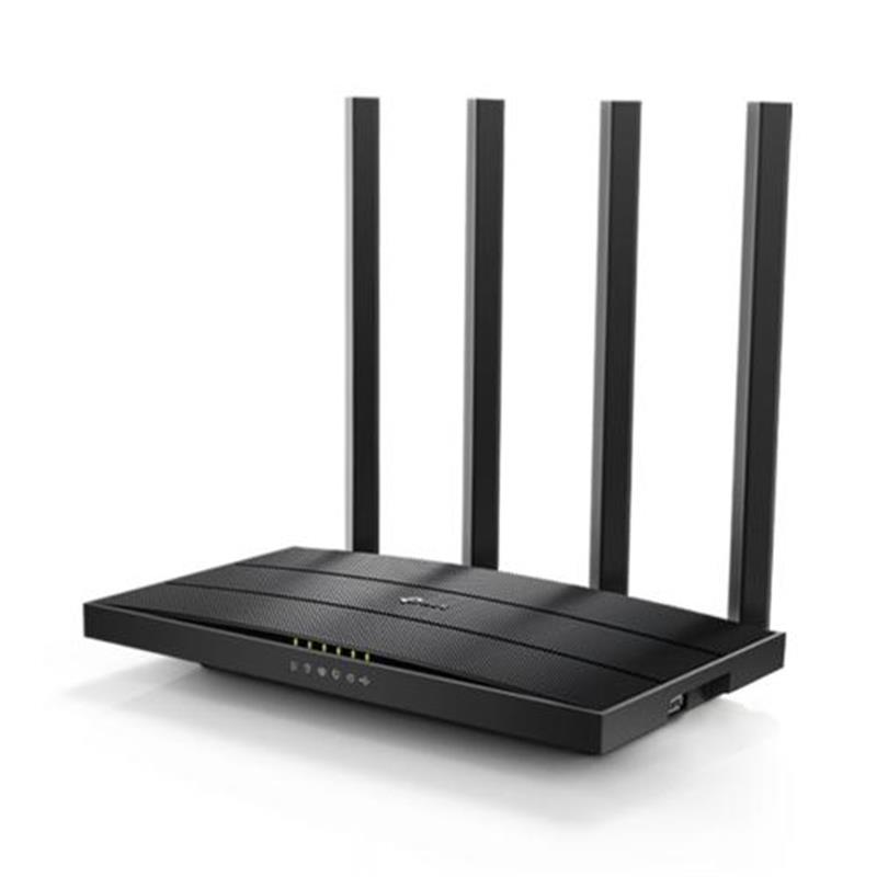 TP-LINK Archer C6U draadloze router Gigabit Ethernet Dual-band (2.4 GHz / 5 GHz) Zwart