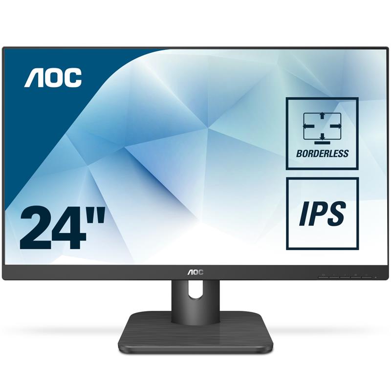 AOC Essential-line 24E1Q computer monitor 60,5 cm (23.8"") 1920 x 1080 Pixels Full HD LED Zwart