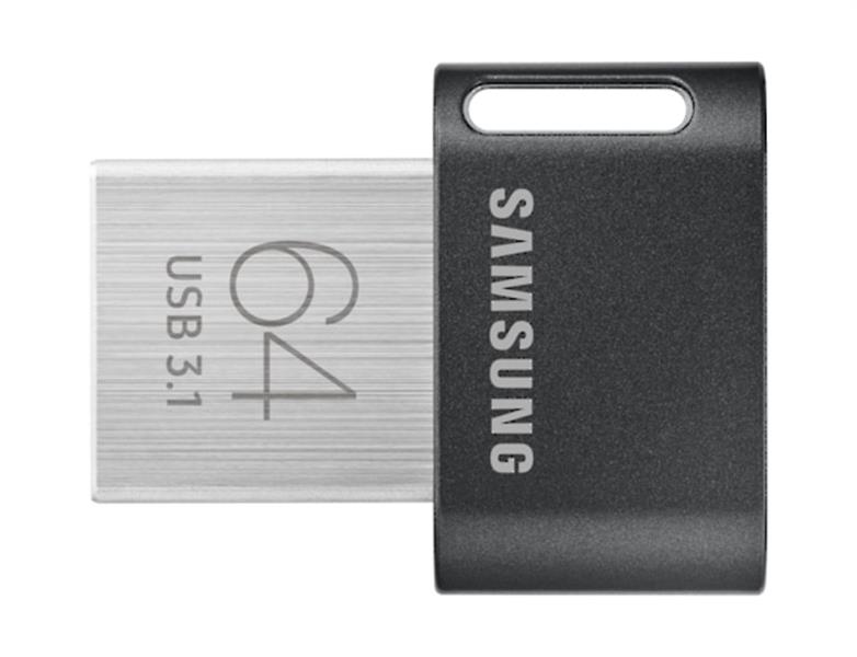 Samsung FIT Plus USB flash drive 64 GB USB Type-A 3.2 Gen 1 (3.1 Gen 1) Grijs, Zilver