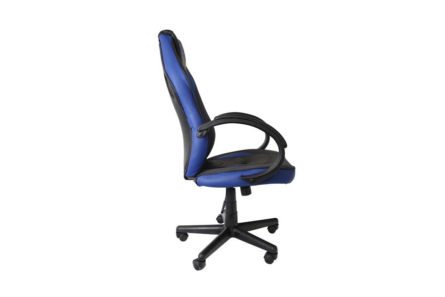 Varr Indianapolis PC-gamestoel Gestoffeerde gevoerde zitting Zwart, Blauw