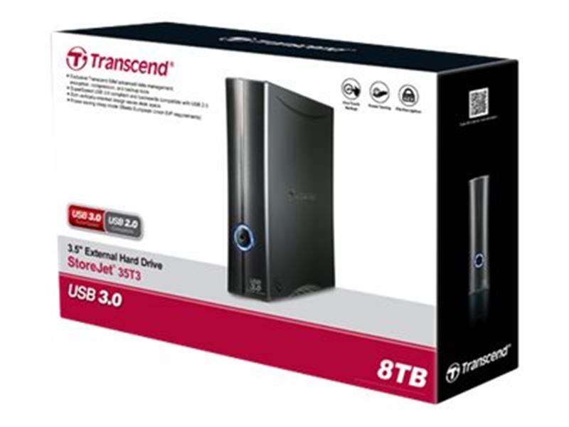 TRANSCEND StoreJet 35T3 HDD USB 3 0 8TB