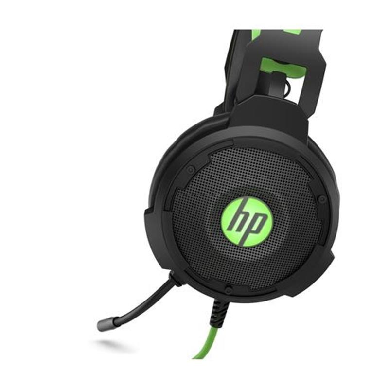HP 600 Headset Bedraad Hoofdband Gamen Zwart Groen