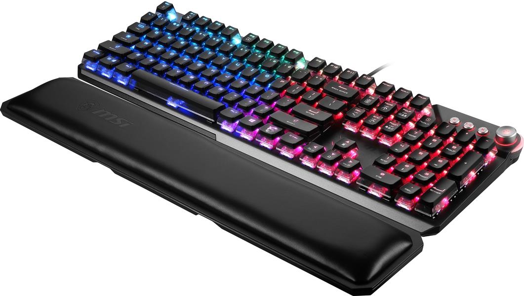 MSI VIGOR GK71 SONIC BLUE US toetsenbord USB QWERTY US International Zwart
