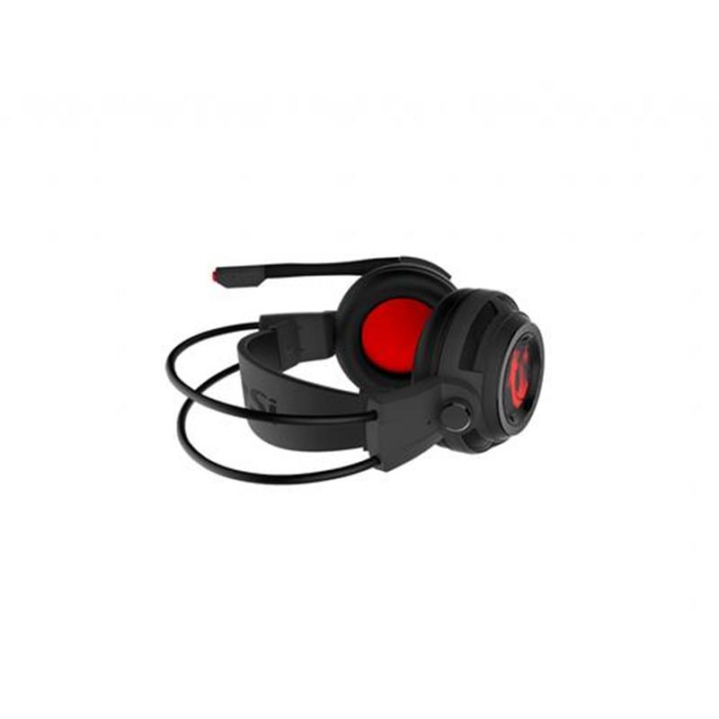 MSI DS502 Headset Hoofdband Zwart, Rood