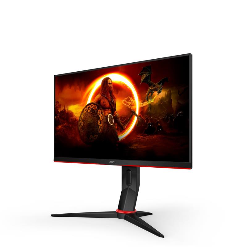 AOC G2 Q24G2A/BK computer monitor 60,5 cm (23.8"") 2560 x 1440 Pixels Zwart, Rood