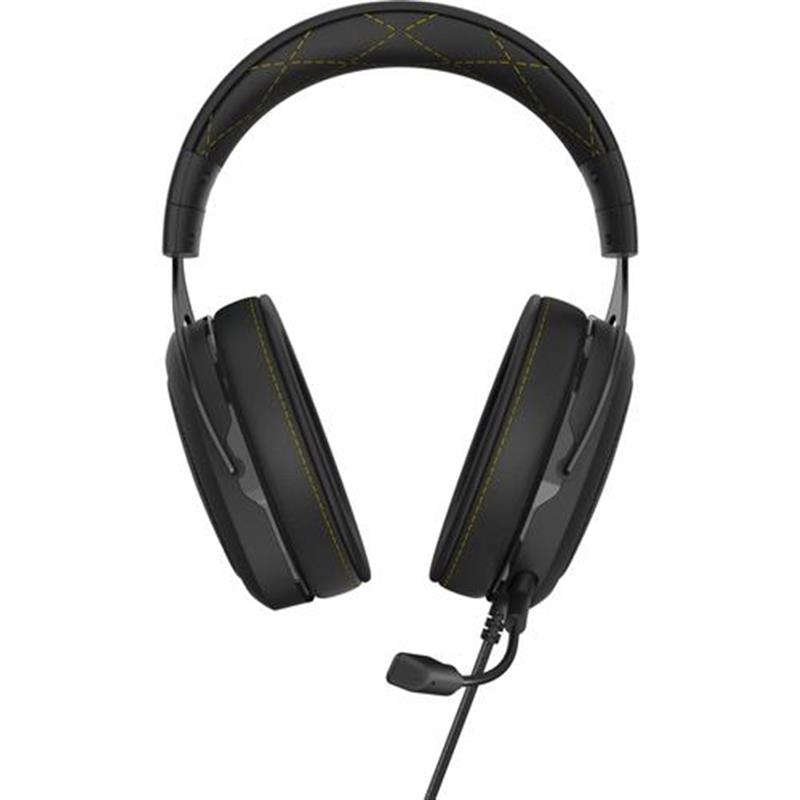 Corsair HS60 PRO STEREO Headset Hoofdband Zwart Geel 3 5mm-connector