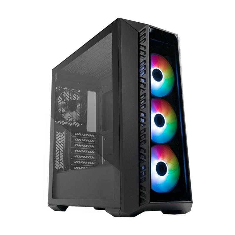 Cooler Master MasterBox 520 Black ATX Midi-Tower Edge-to-edge transparent window