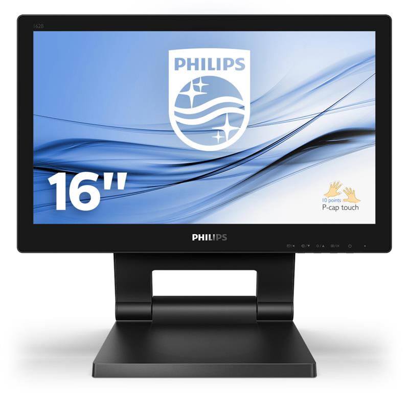 Philips 162B9T/00 computer monitor 39,6 cm (15.6"") 1366 x 768 Pixels LCD Zwart