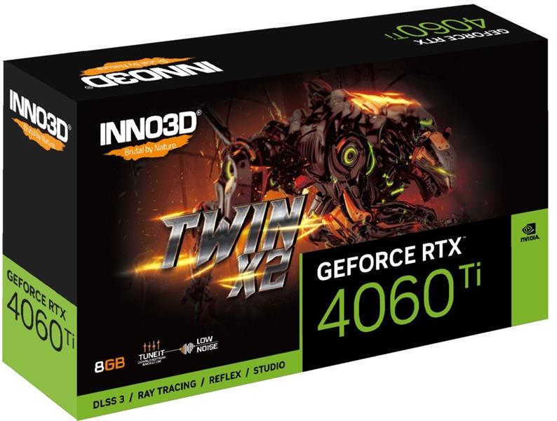 INNO3D GeForce RTX 4060 Ti Twin X2 8GB GDDR6 128-bit 2535 18Gbps 3xDP HDMI