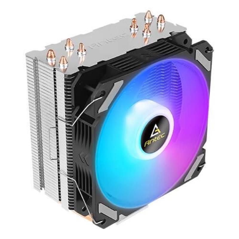 Antec A400i Chipset Luchtkoeler 12 cm Zwart, Koper, Zilver 1 stuk(s)