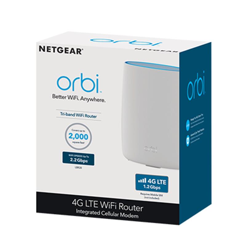 Netgear LBR20 draadloze router Dual-band (2.4 GHz / 5 GHz) Gigabit Ethernet 3G 4G Wit