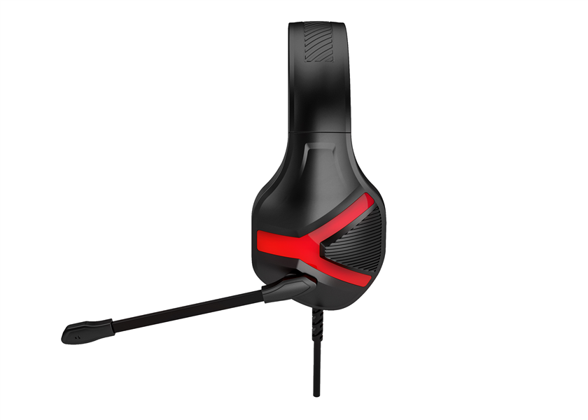 Rampage RM-X1 PYTHON Gaming Headset met 3.5mm jack aansluiting - Zwart/Rood