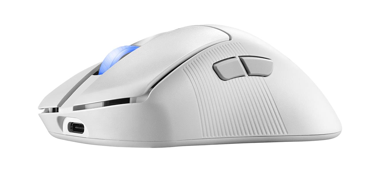 ASUS ROG Keris II Ace Wireless AimPoint White muis Rechtshandig RF Wireless + Bluetooth + USB Type-A Optisch 42000 DPI