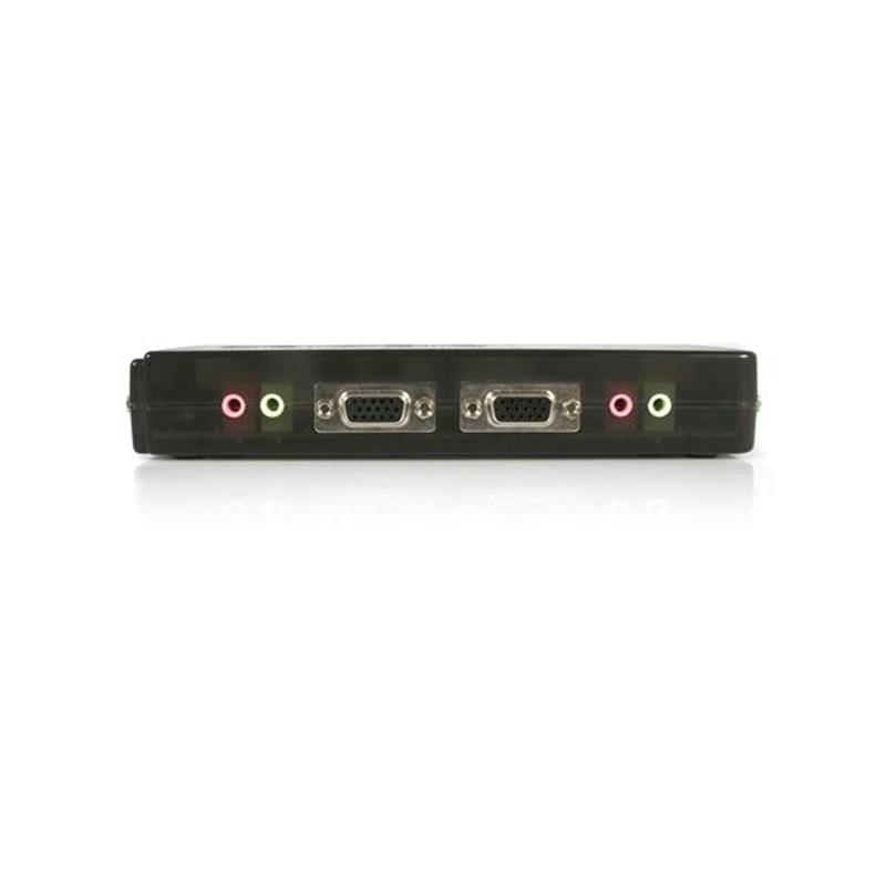 StarTech.com 4-poort USB KVM-switch Zwart met Audio en Bekabeling