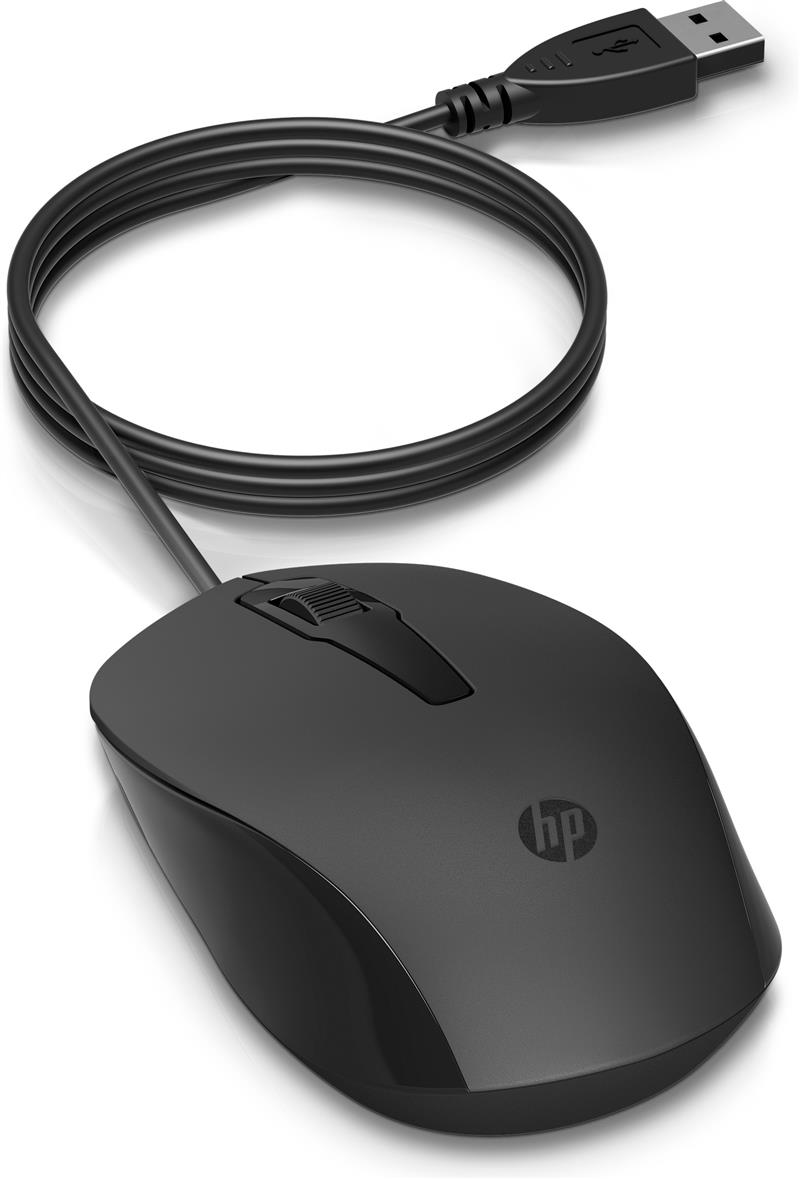 HP 150 muis Ambidextrous USB Type-A Optisch 1600 DPI