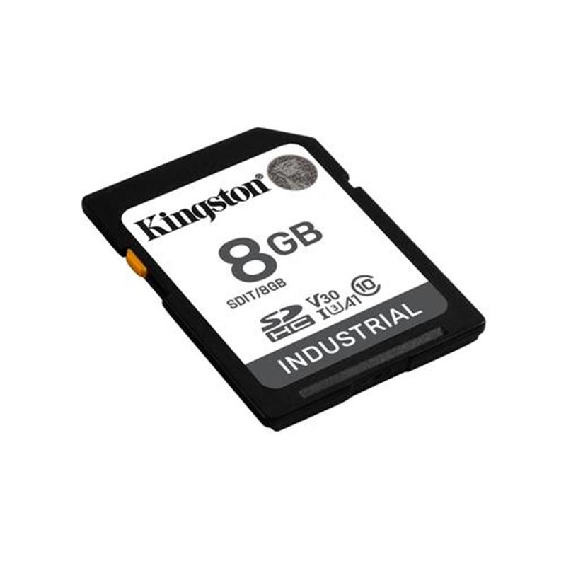 8GB SDHC Industrial -40C to 85C C10 UHS