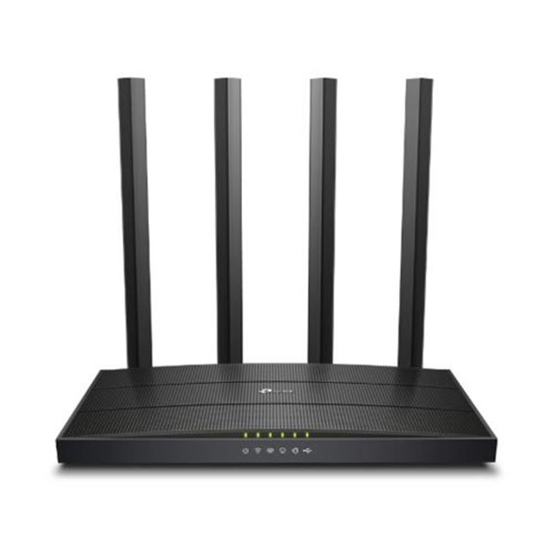 TP-LINK Archer C6U draadloze router Gigabit Ethernet Dual-band (2.4 GHz / 5 GHz) Zwart