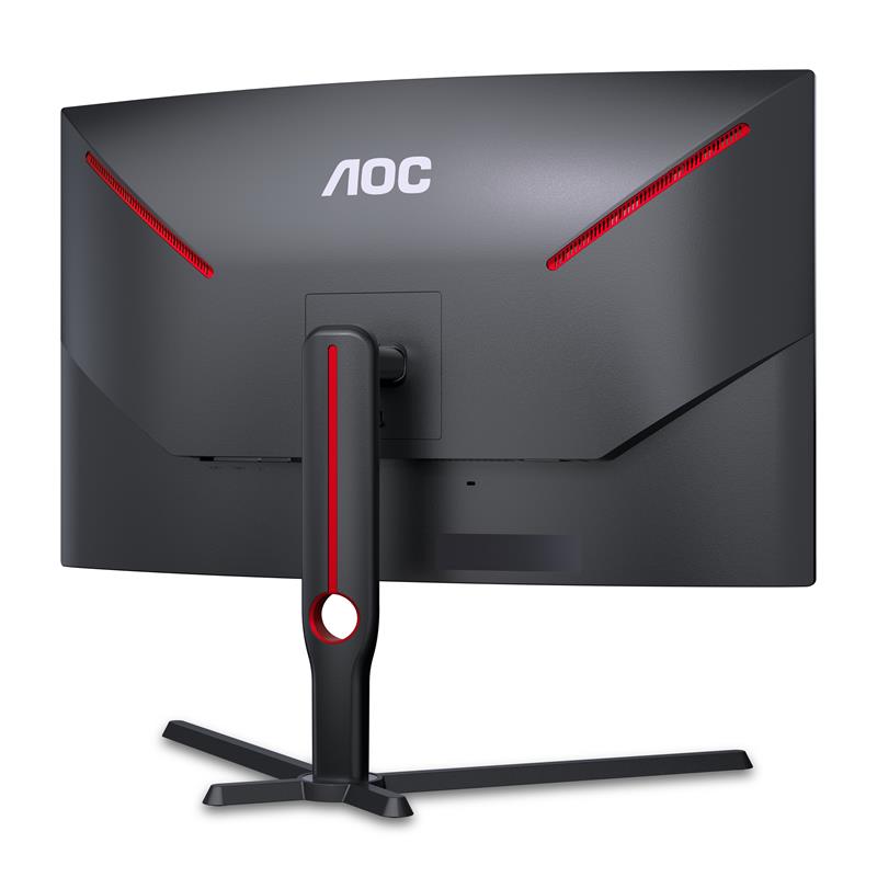 AOC CQ32G3SU/BK computer monitor 80 cm (31.5"") 2560 x 1440 Pixels Quad HD LED Zwart, Rood
