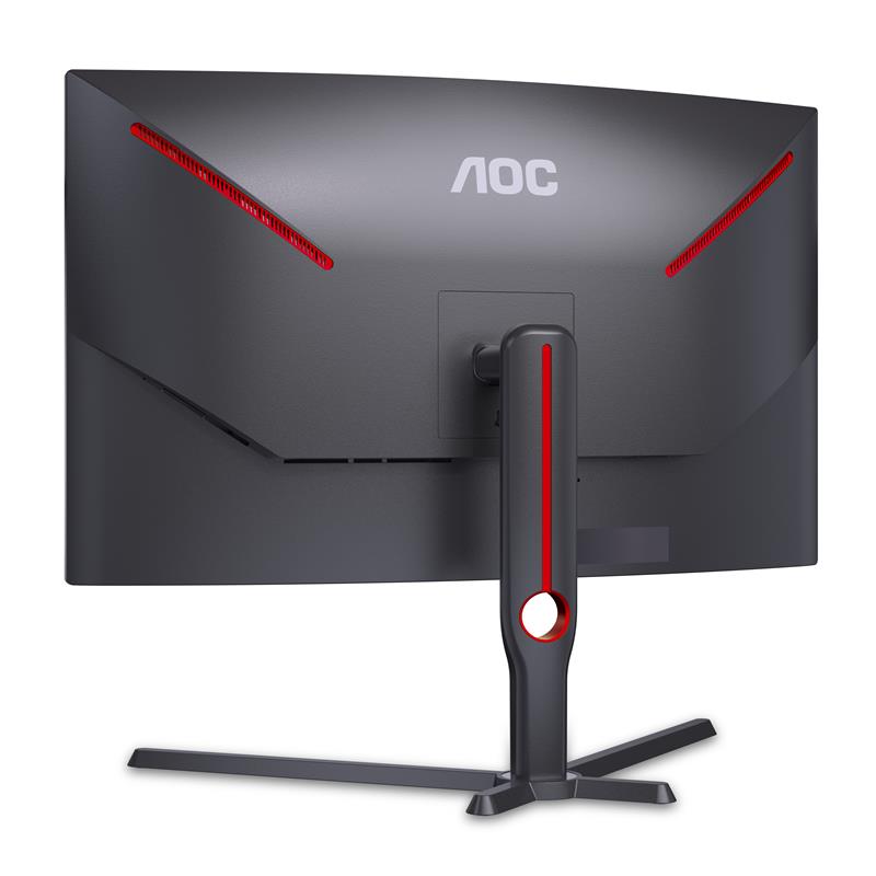 AOC CQ32G3SU/BK computer monitor 80 cm (31.5"") 2560 x 1440 Pixels Quad HD LED Zwart, Rood
