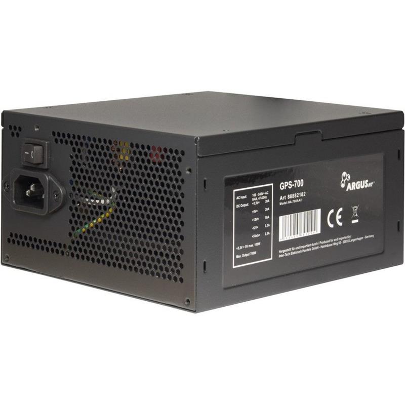 Inter-Tech ArgusNT GPS-700 power supply unit 700 W 20+4 pin ATX ATX Zwart