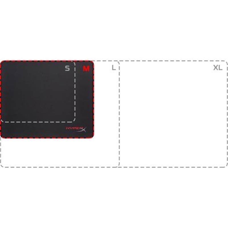 HyperX FURY S - Gaming Mouse Pad - Cloth (M) Game-muismat Zwart