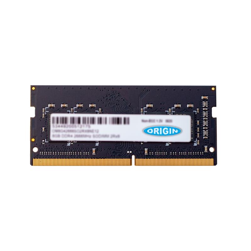 Origin Storage 16GB DDR4 2666MHz SODIMM 2RX8 Non-ECC 1.2V geheugenmodule 1 x 16 GB