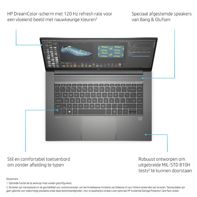 HP ZBook Studio 15.6 G8 Mobiel werkstation 39,6 cm (15.6"") Full HD Intel® 11de generatie Core™ i7 32 GB DDR4-SDRAM 1000 GB SSD NVIDIA RTX A2000 Wi-Fi