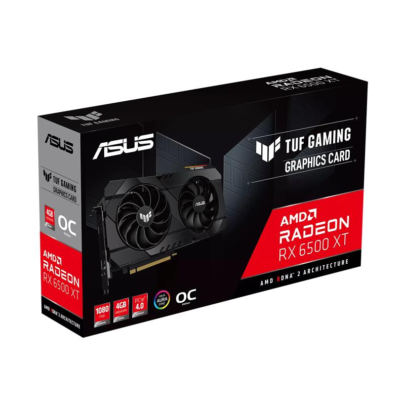 ASUS TUF Gaming Radeon RX 6500 XT OC Edition AMD 4 GB GDDR6