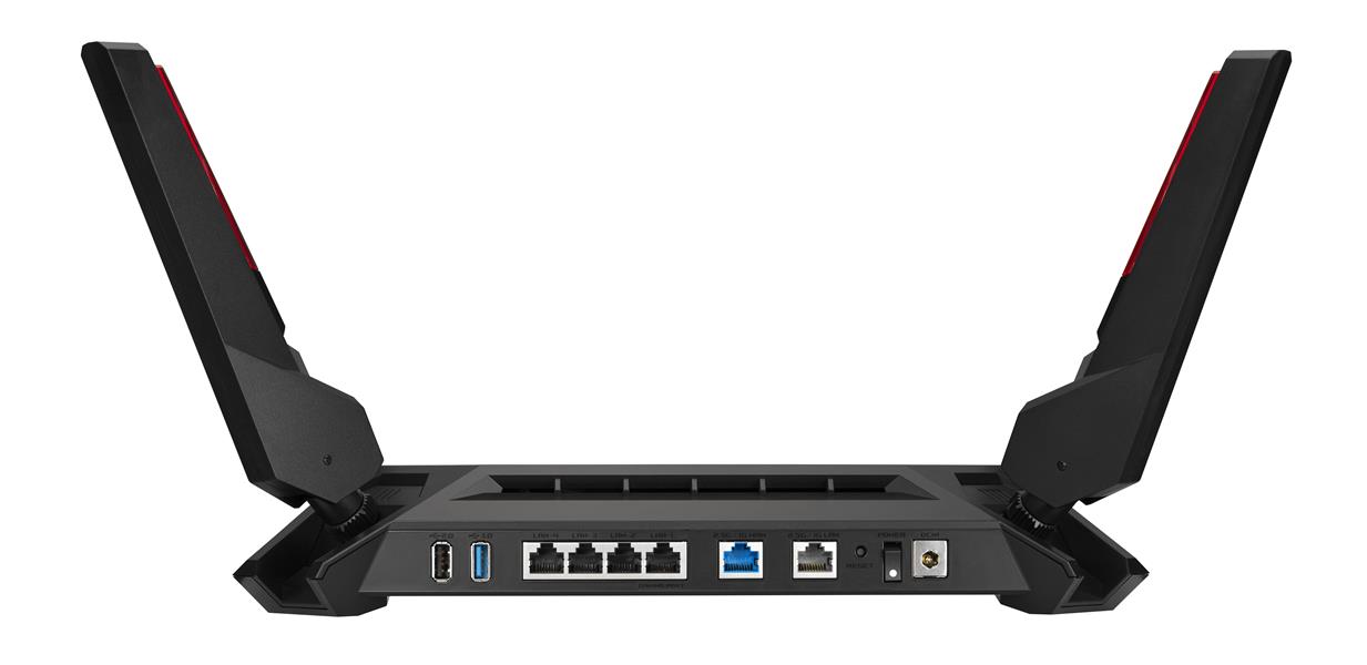 ASUS GT-AX6000 AiMesh draadloze router Gigabit Ethernet Dual-band (2.4 GHz / 5 GHz) 3G 4G Zwart