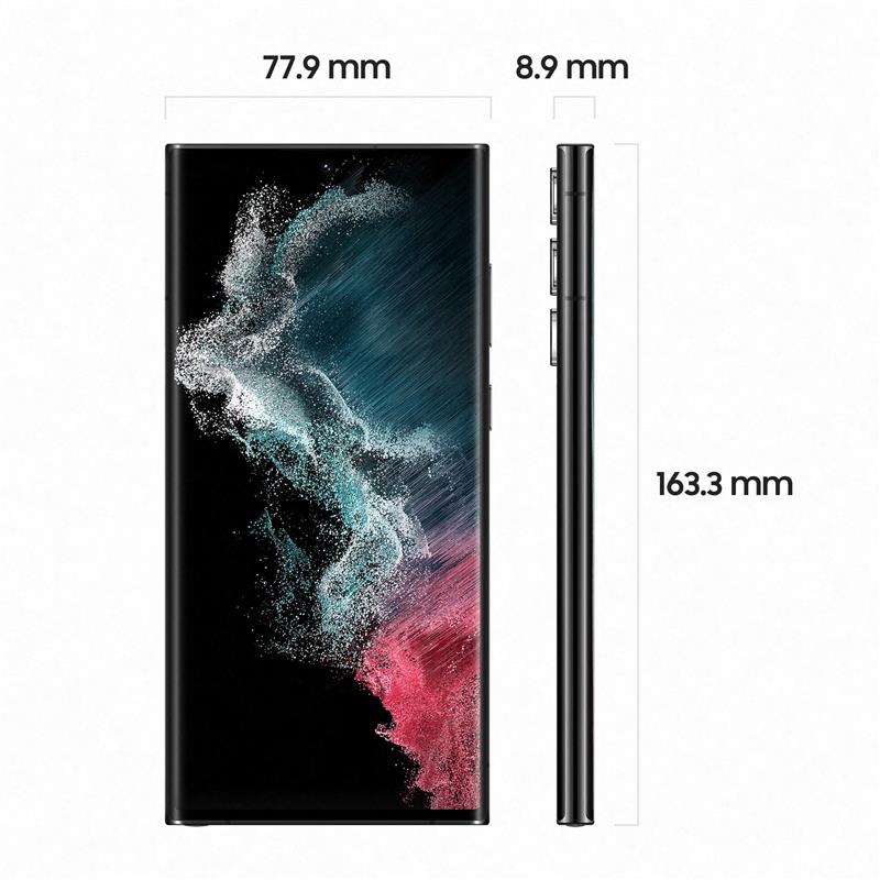 Samsung Galaxy S22 Ultra SM-S908B 17,3 cm (6.8"") Dual SIM Android 12 5G USB Type-C 8 GB 128 GB 5000 mAh Zwart