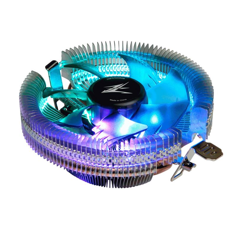 Zalman Low profile Flower Heat Sink CPU Cooler TDP 95W 92mm FAN pwm Tool-less Design addressable RGB Hydraulic Bearing 800-2000 rpm 32 dB A 25 8 CFM