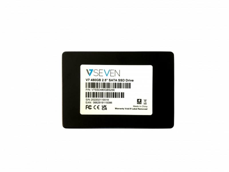 V7 V7SSD480GBS25E internal solid state drive 2.5"" 480 GB SATA III 3D TLC