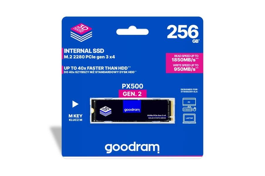 Goodram PX500 M2 PCIe NVMe 512GB M.2 PCI Express 3.0 3D NAND