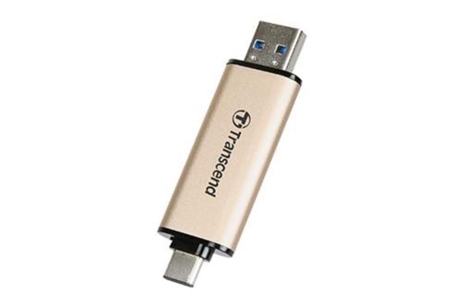 Transcend JetFlash 930C USB flash drive 128 GB USB Type-A USB Type-C 3 2 Gen 1 3 1 Gen 1 Goud