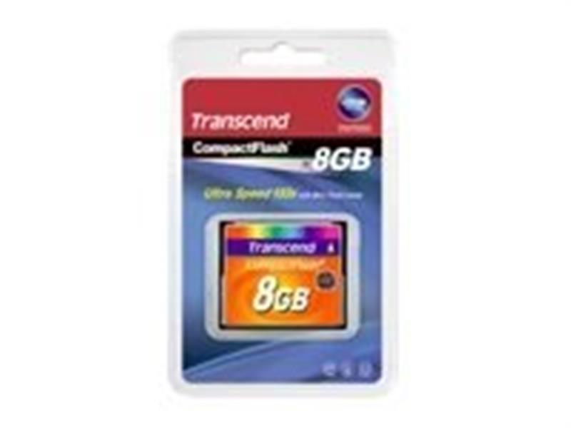 TRANSCEND Compact Flash 133x 8GB MLC 