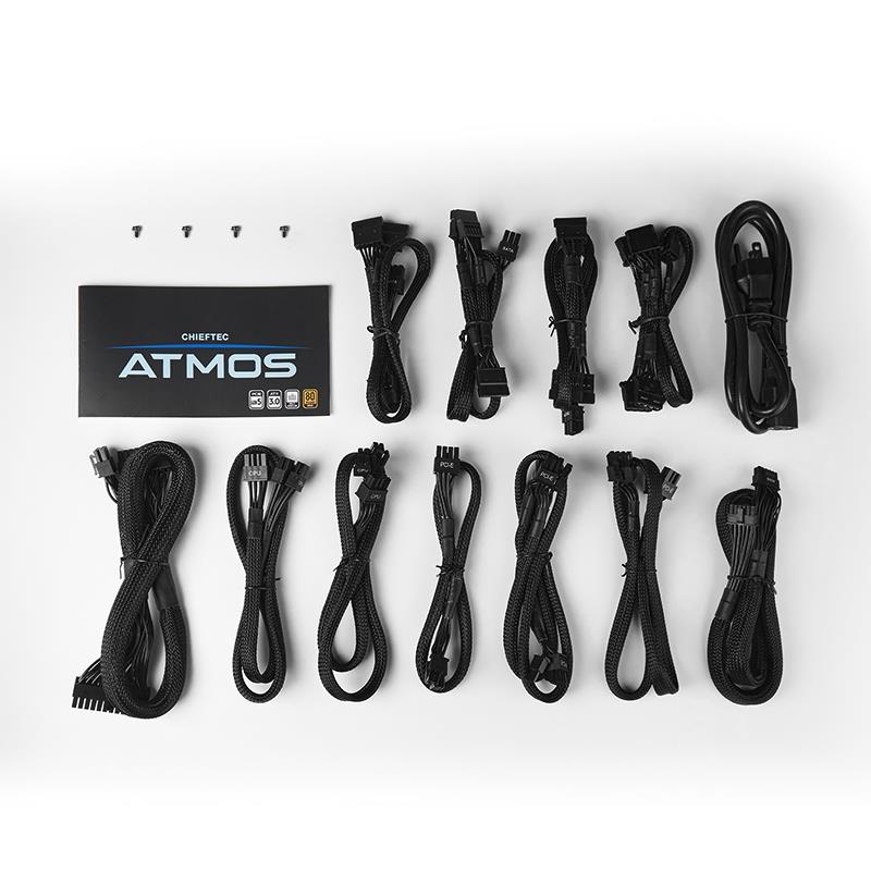 Chieftec Atmos 850W ATX 3 0 80PLUS GOLD Gen5 PCIe cable-mgt retail