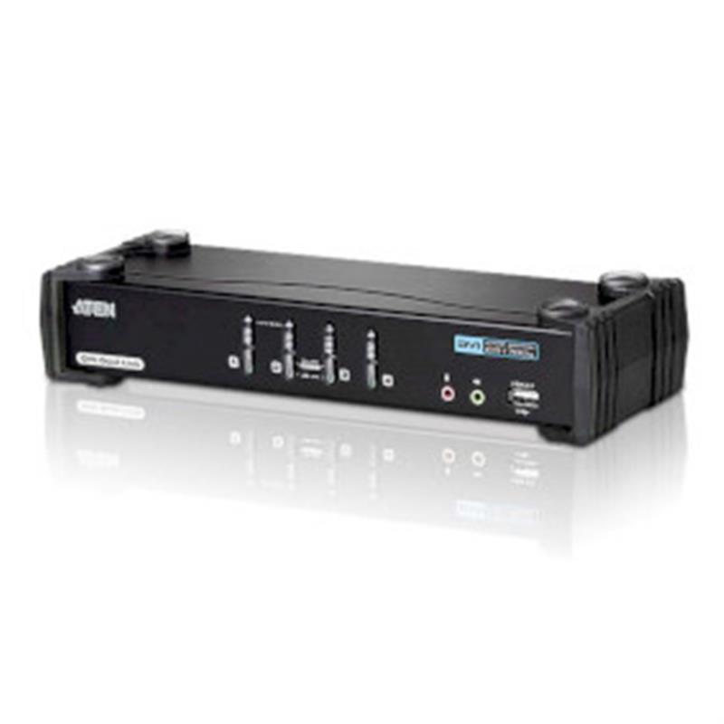 Aten 4-poorts USB DVI Dubbelvoudige Link/ Geluid KVMP™-schakelaar