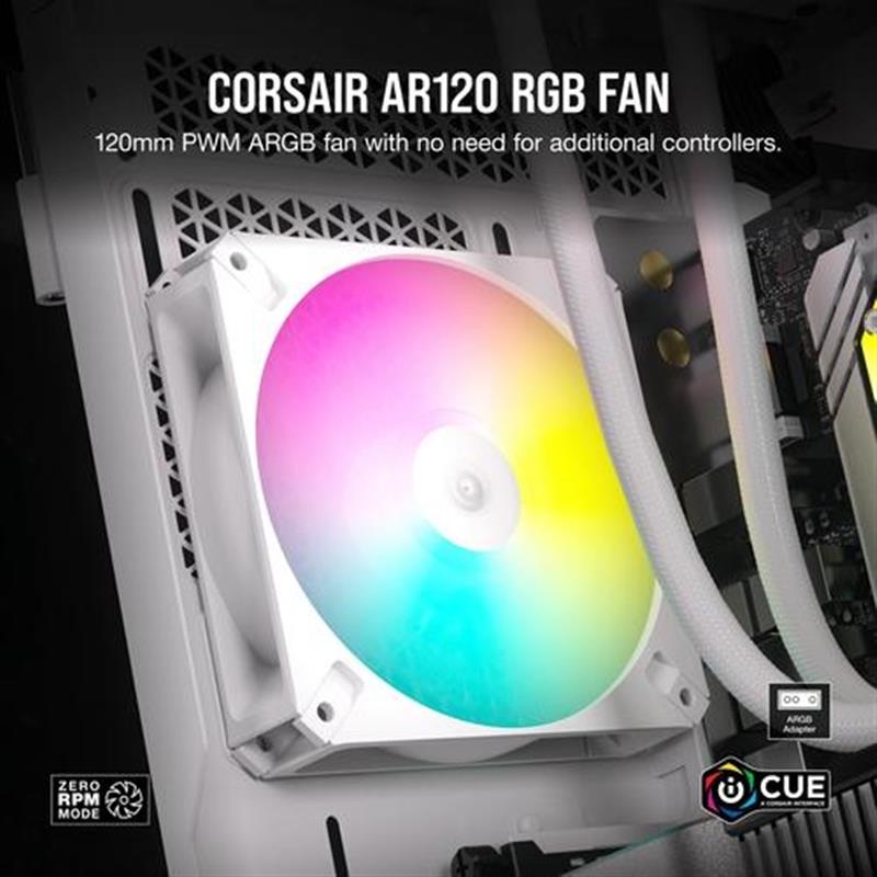 AR120 White iCUE RGB Fan ARGB-comp 1Pack