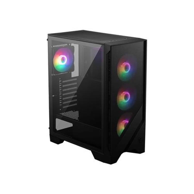 MSI MAG FORGE 120A AIRFLOW computerbehuizing Midi Tower Zwart, Transparant