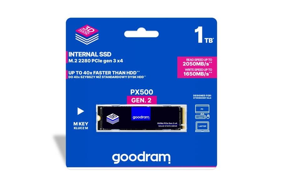 Goodram PX500 M2 PCIe NVMe 512GB M.2 PCI Express 3.0 3D NAND